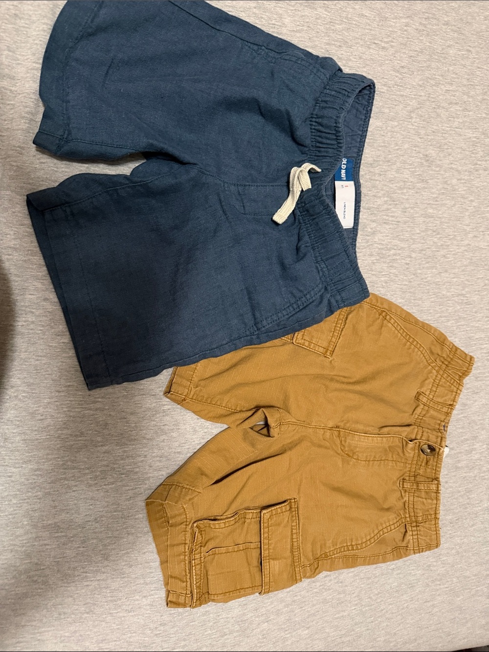 Old Navy Navy & Mustard Two-Pack Kids Pull-On and Cargo Shorts